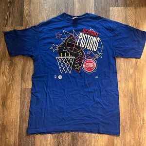 XL Tall Blue 1990’s Detroit Pistons Tee Shirt